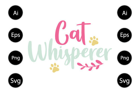 Cat Whisperer, Funny Cat Design