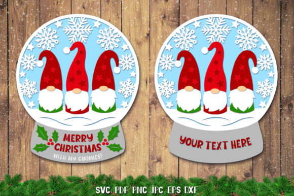 Christmas Snow Globe SVG for Creative Graphics