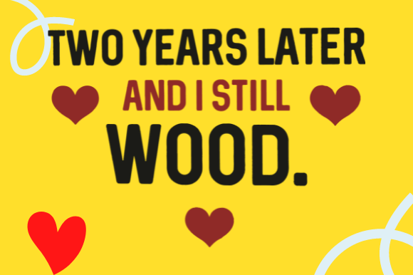 Fun 2nd Anniversary Gift for Wife Graphics