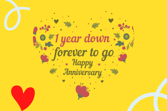 Funny 1st Wedding Anniversary Gift Graphics for Crafts