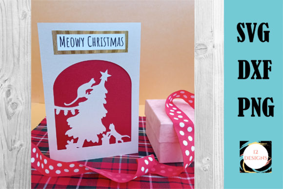 Funny Christmas Cat Lover Graphics for Crafts