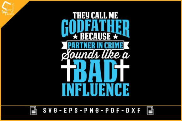 Funny Godfather Lover Sublimation Design