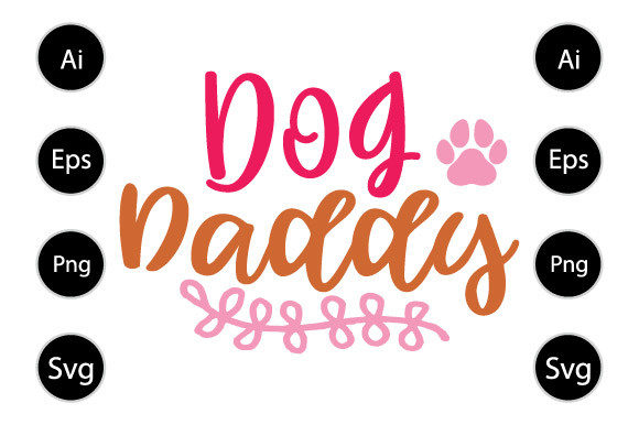 Graphic Asset for Dad and Dog Lovers