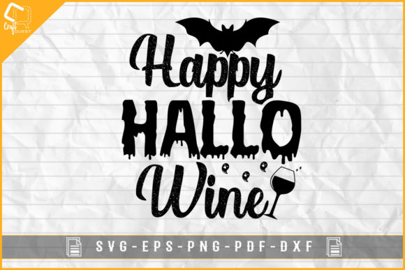 Halloween Happy Hallowine Funny Design Graphics for Local Business Use